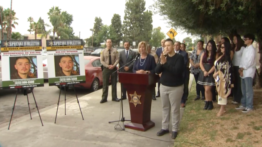 Los Angeles County Supervisor Janice Hahn and other officers from the Sheriff’s Department announced that the city approved a $20,000 reward in search for killer of Navy veteran on July 21, 2025.